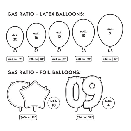 Bouteille d'hélium - rose -...
