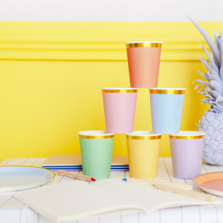 6 Gobelets - Mix - 220 ml