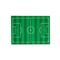 16 serviettes "terrain de football"