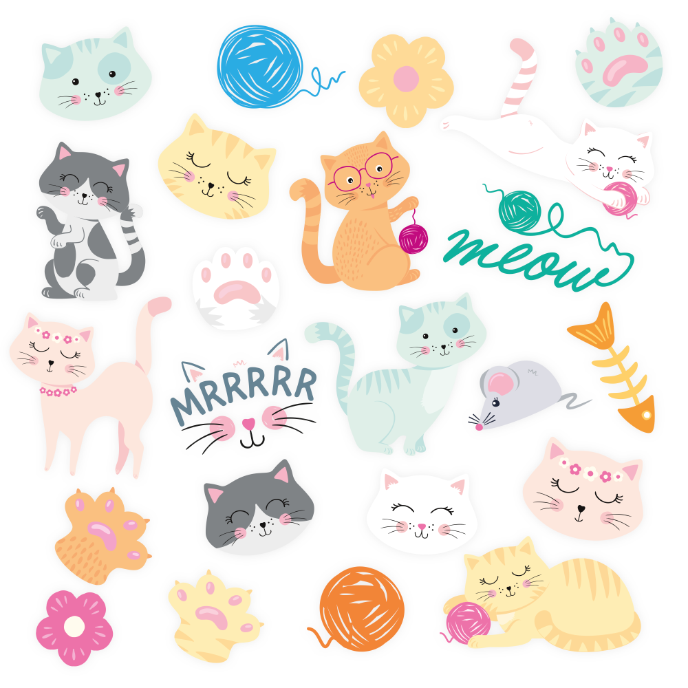 Tatouages temporaires "Chat"