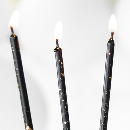 8 bougies longues "black...