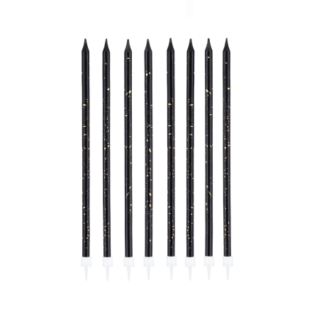 8 bougies longues "black...