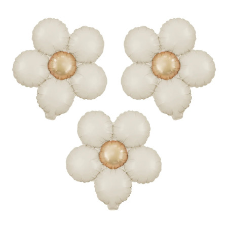 3 ballons mylar "marguerite...