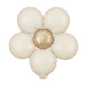 3 ballons mylar "marguerite crème" - 45 cm