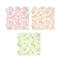 12 serviettes "liberty pastel" - 12 cm