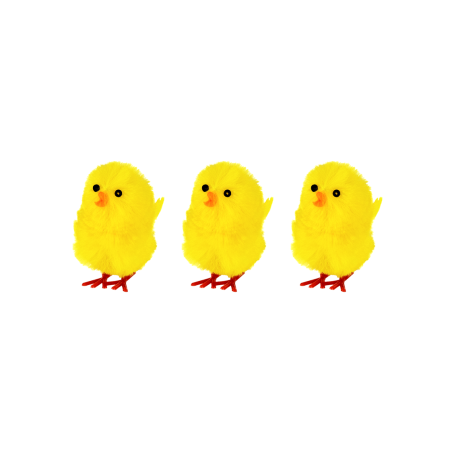 3 petits poussins jaunes -...
