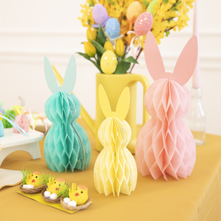 3 lapins alvéolés "Pâques"