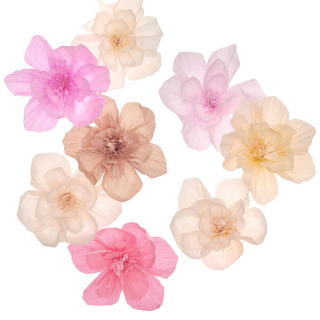 Lot de 8 fleurs papier...