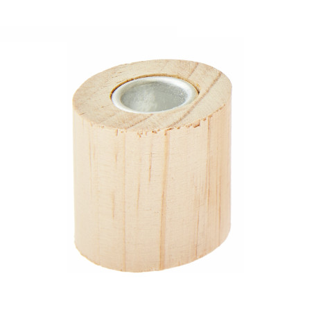 4 mini bougeoirs en bois...