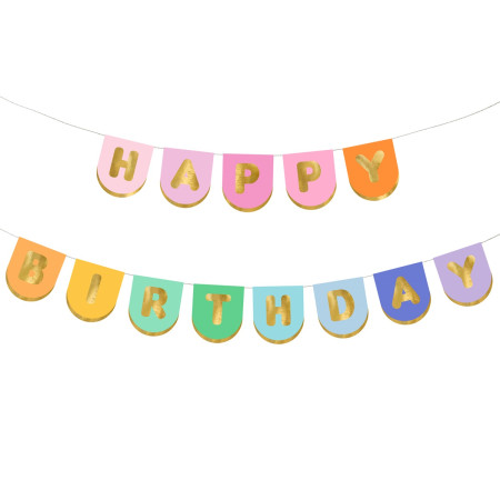 Bannière "Happy Birthday" -...