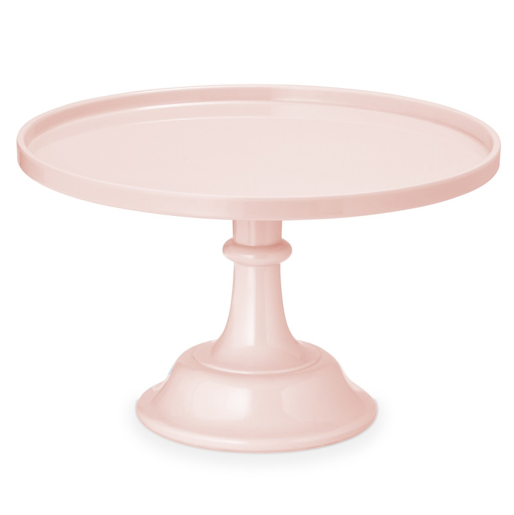 Plat à gâteau - rose clair