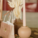 2 bougies cierges "nude" - 25 cm