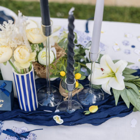 Bougeoir en verre...