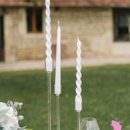 Bougeoir en verre...