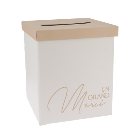 Urne "Un grand Merci" sable