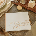 Livre d'or sable "Un grand Merci"