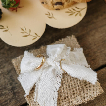 Petit coussin alliances en...