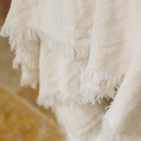Nappe en coton crème...