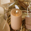Bougie LED cylindrique "camel" - 15 cm