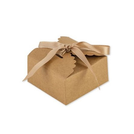 10 boîtes festons "kraft" -...