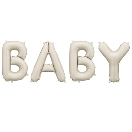 Ballon mylar Baby - beige