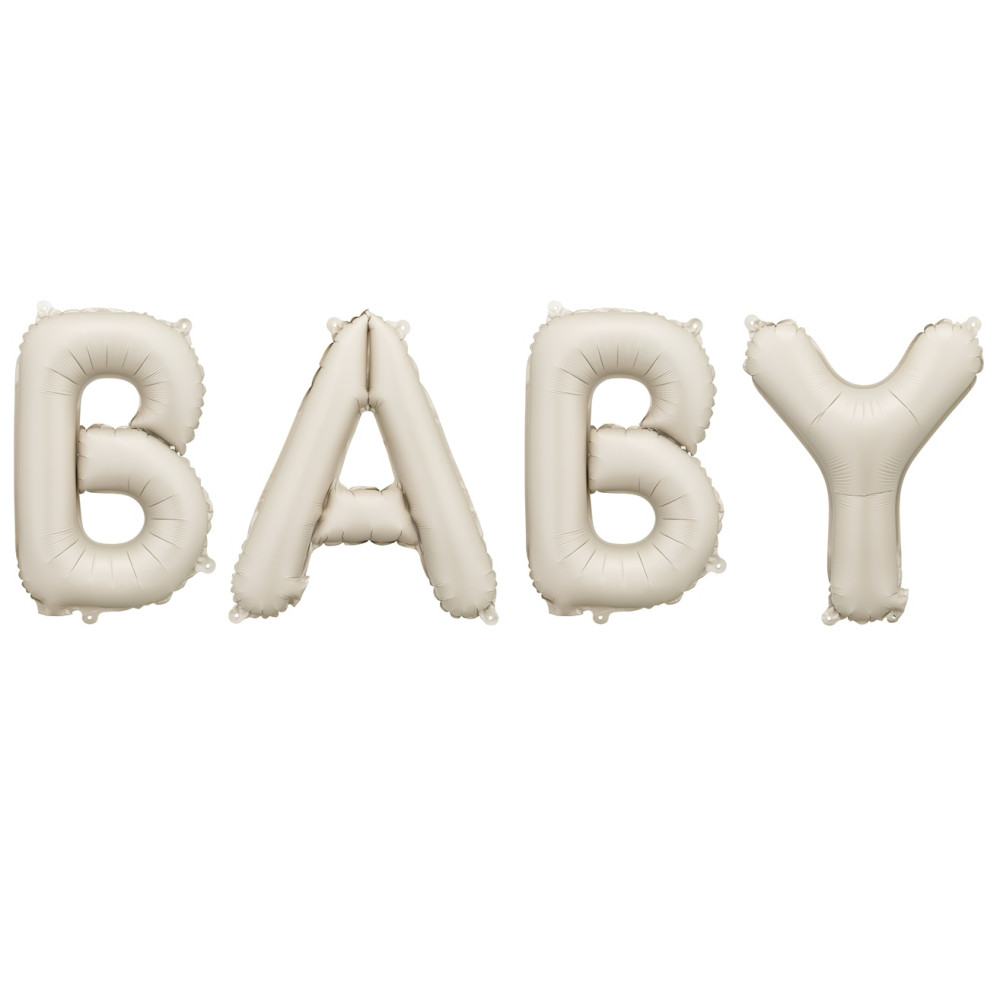 Ballon mylar Baby - beige