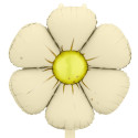 4 Ballons mylar Marguerites pour guirlande - crème