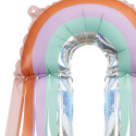 3 Ballons mylar arc-en-ciel à franges