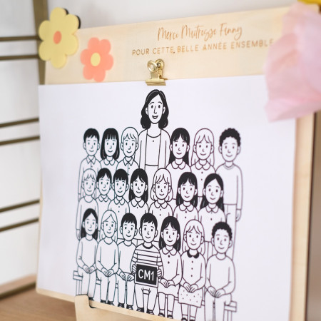 Cadre pour photo de classe...