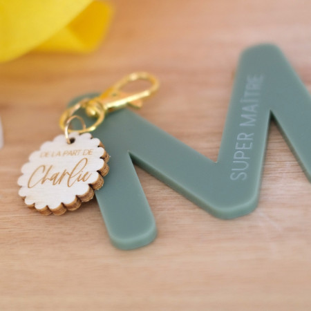 Porte-clé lettre + médaille...