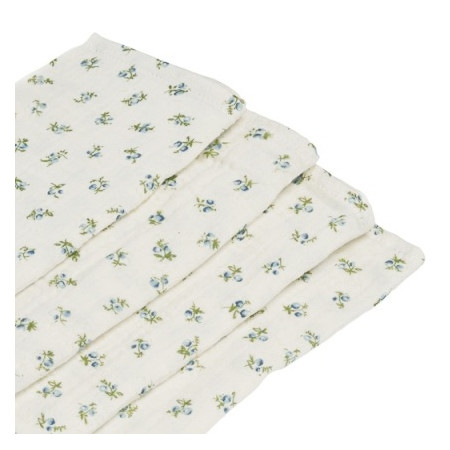 4 serviettes en gaze de...