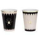 6 gobelets "Spider Halloween"