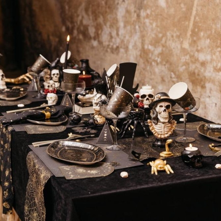 Nappe noire en velours -...