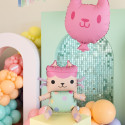 2 Ballons mylar Bébé Boîte et chat "Gabby et la maison magique"