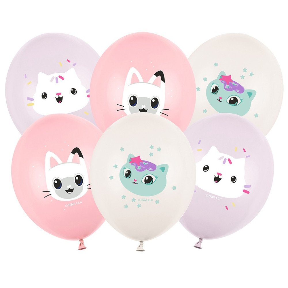 6 Ballons 30 cm - "Gabby et la maison magique"
