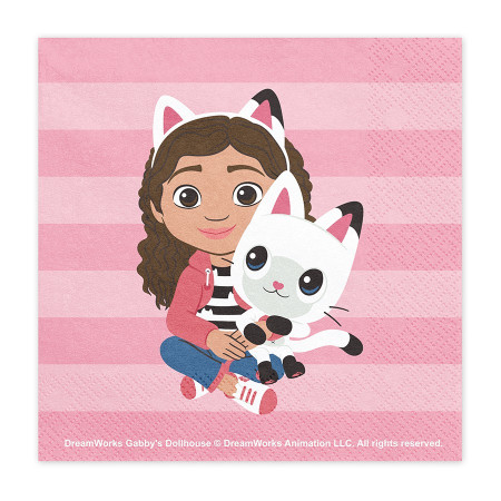 20 serviettes "Gabby et la...