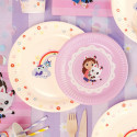 6 assiettes "Gabby et la maison magique" - 18 cm