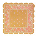 5 plateaux bandana "Western" - 25 cm