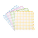 16 serviettes "vichy pastel"