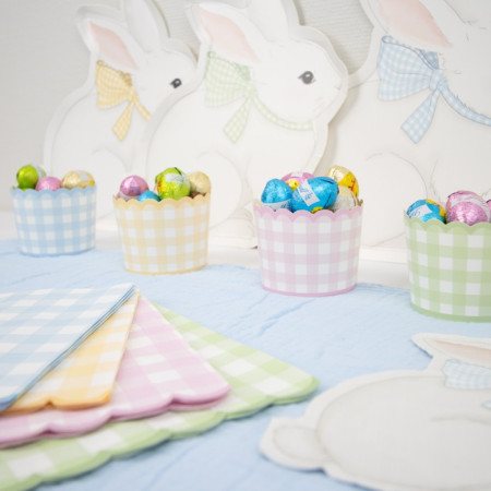 8 pots "vichy pastel"