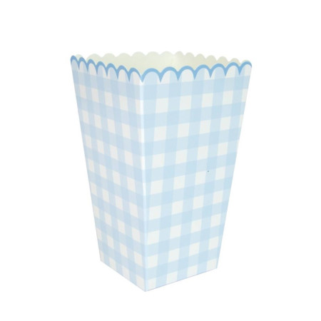 8 pots à popcorn "vichy...