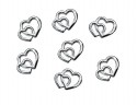 25 Embellissments Coeur - argent