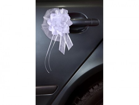 4 Bouquets avec roses - blanc