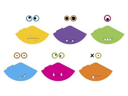 6 Chapeaux de fête Monstres