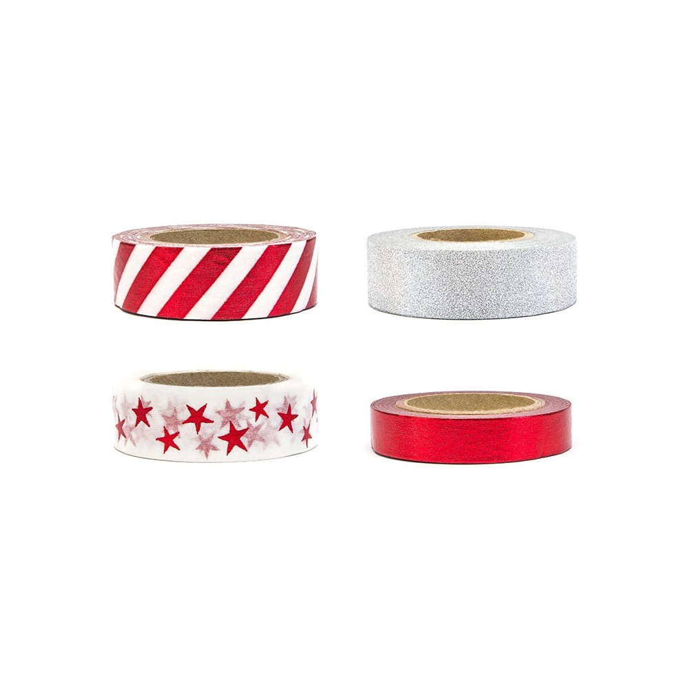 4 Ruban décoratif - rouge
