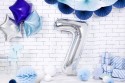 Ballon mylar Chiffre ''7''- 86cm - argent