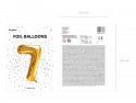 Ballon mylar Chiffre ''7''- 86cm - or