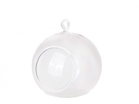 4 Boules de verre - bougeoir