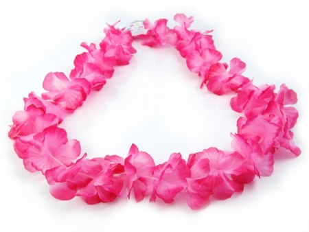 Collier hawaïen - rose