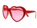 Lunettes coeurs - rouges